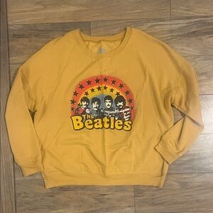 Yellow Beatles Graphic Sweatshirt